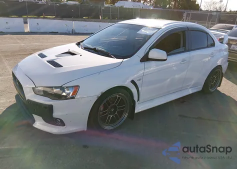 2010 Mitsubishi Lancer Evolution Gsr from USA, damaged, VIN JA32W8FV3AU033432